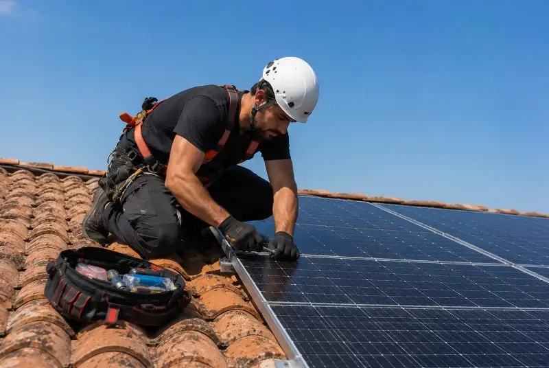 Maintenance et monitoring de panneaux solaires à Vieux-Condé